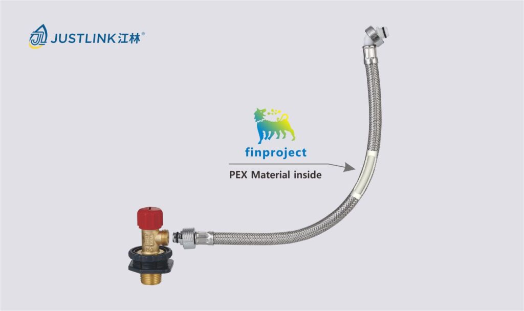 Wall-mounted Cistern Valve and Flexible hose 1
